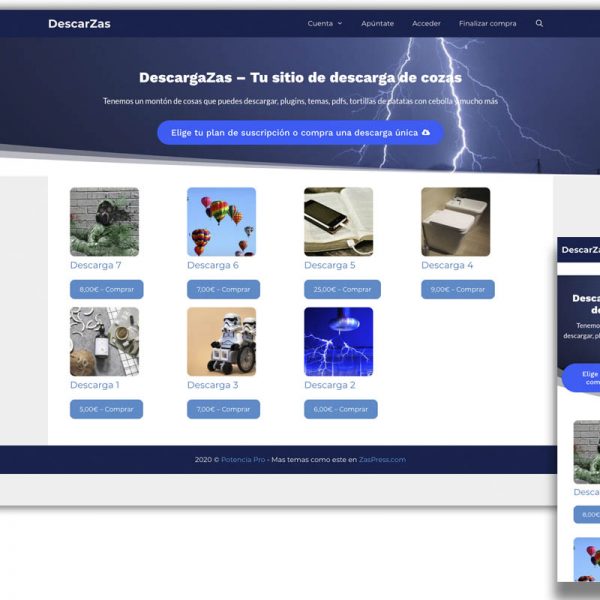 Web de descargas