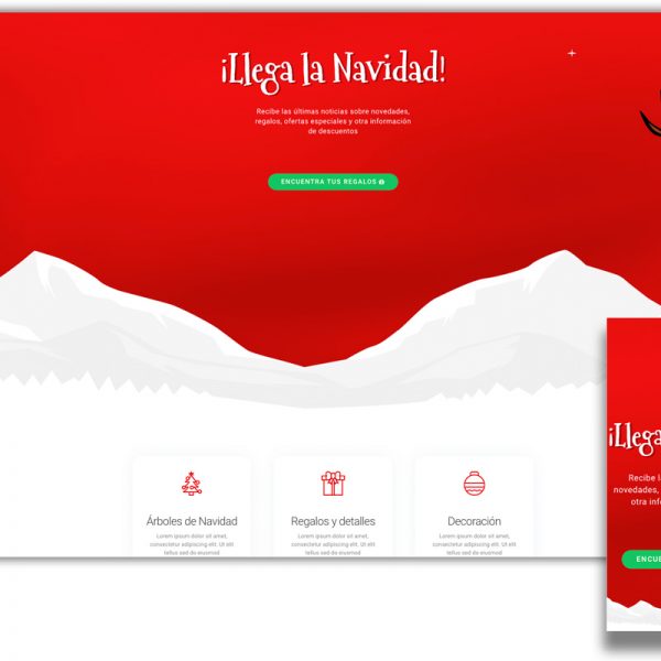Plantilla Elementor Navidad